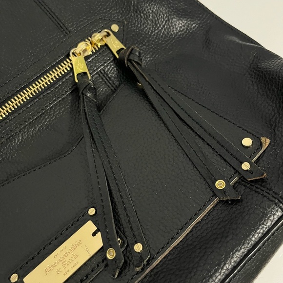 Abercrombie and Fitch Satchel Black Leather Bag - Picture 6 of 14